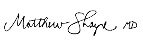 Signature of Dr. Matthew Sharpe, MD