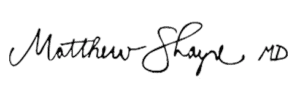 Matthew Sharpe MD signature